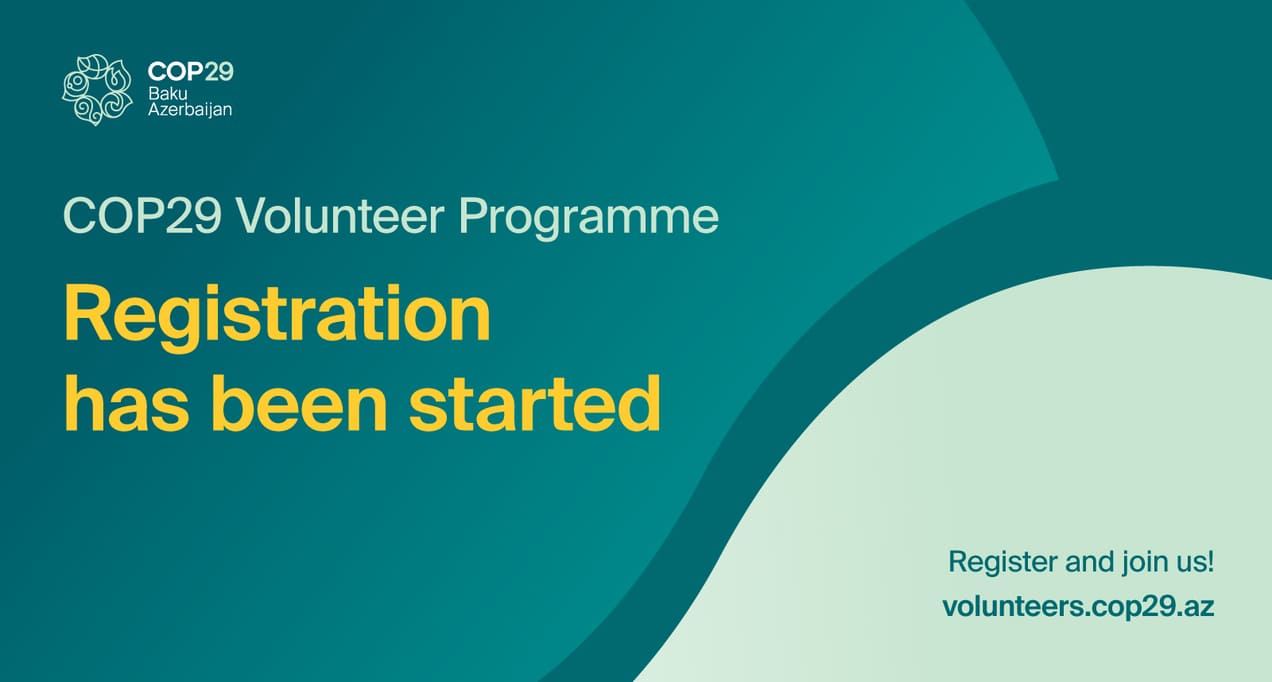 COP29 Azerbaijan Presidency’s Volunteer Programme Kicks Off Today